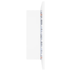 Καθρέφτης Μπάνιου με Ντουλάπι LED Λευκός 80x12x45 εκ. Ακρυλικός - Pakobazaar