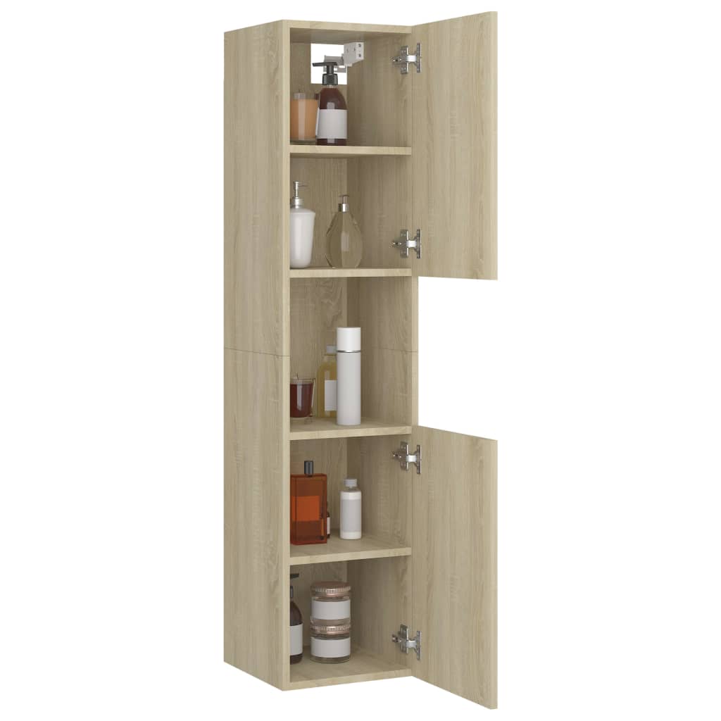 Στήλη Μπάνιου Sonoma Δρυς 30 x 30 x 130 εκ. από Επεξ. Ξύλο - Pakobazaar
