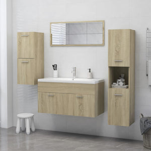 Στήλη Μπάνιου Sonoma Δρυς 30 x 30 x 130 εκ. από Επεξ. Ξύλο - Pakobazaar