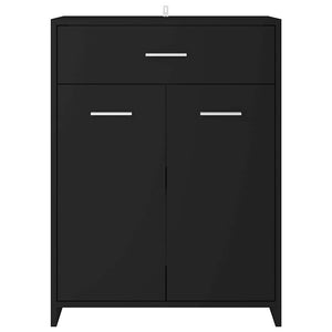 Ντουλάπι Μπάνιου Μαύρο 60 x 33 x 80 εκ. από Επεξ.Ξύλο