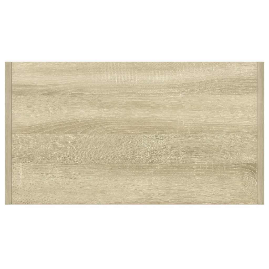 Ντουλάπι Μπάνιου Λευκό/Sonoma Δρυς 60 x 33 x 80 εκ. Μοριοσανίδα