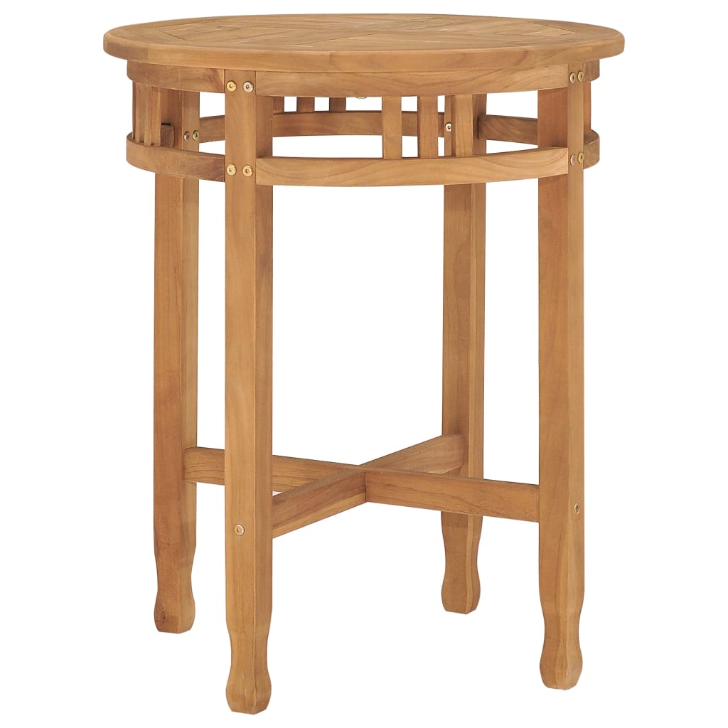 Σετ Τραπεζαρίας Κήπου 3 Τεμαχίων Μασίφ Ξύλο Teak με Μαξιλάρια - Pakobazaar