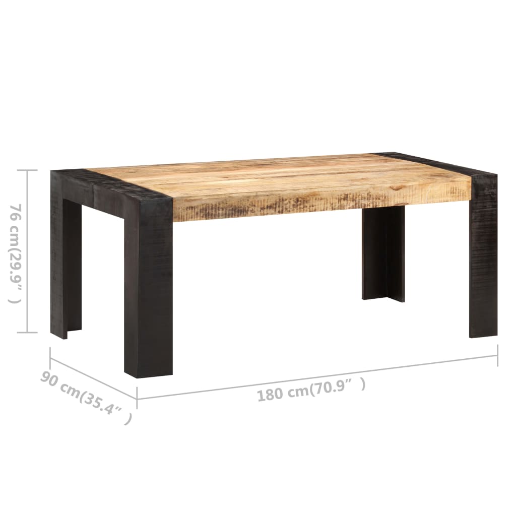 Τραπεζαρία 180 x 90 x 76 εκ. από Μασίφ Ξύλο Μάνγκο