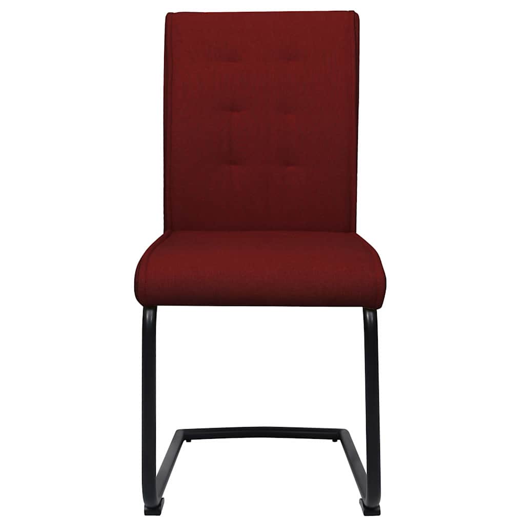 Καρέκλες Τραπεζαρίας «Πρόβολος» 6 Τεμαχίων Μπορντό Υφασμάτινες