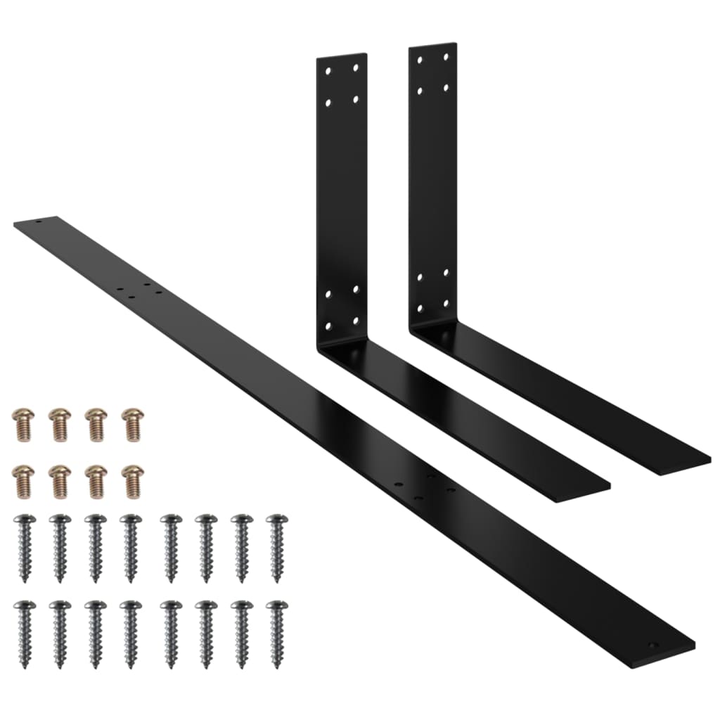 Πλάτη για Καναπέ Παλέτας Μαύρη 110 εκ. Σιδερένια