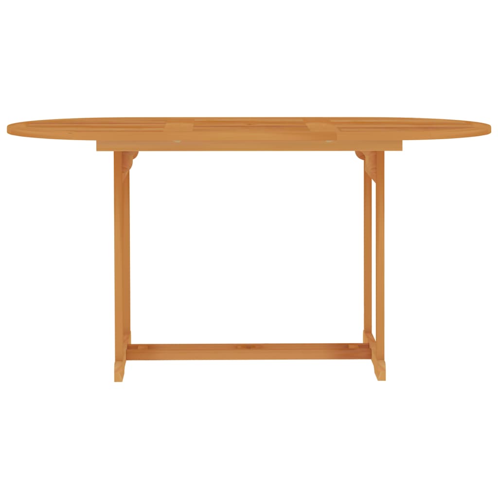 Σετ Τραπεζαρίας Κήπου 7 Τεμ. από Μασίφ Ξύλο Teak με Μαξιλάρια - Pakobazaar