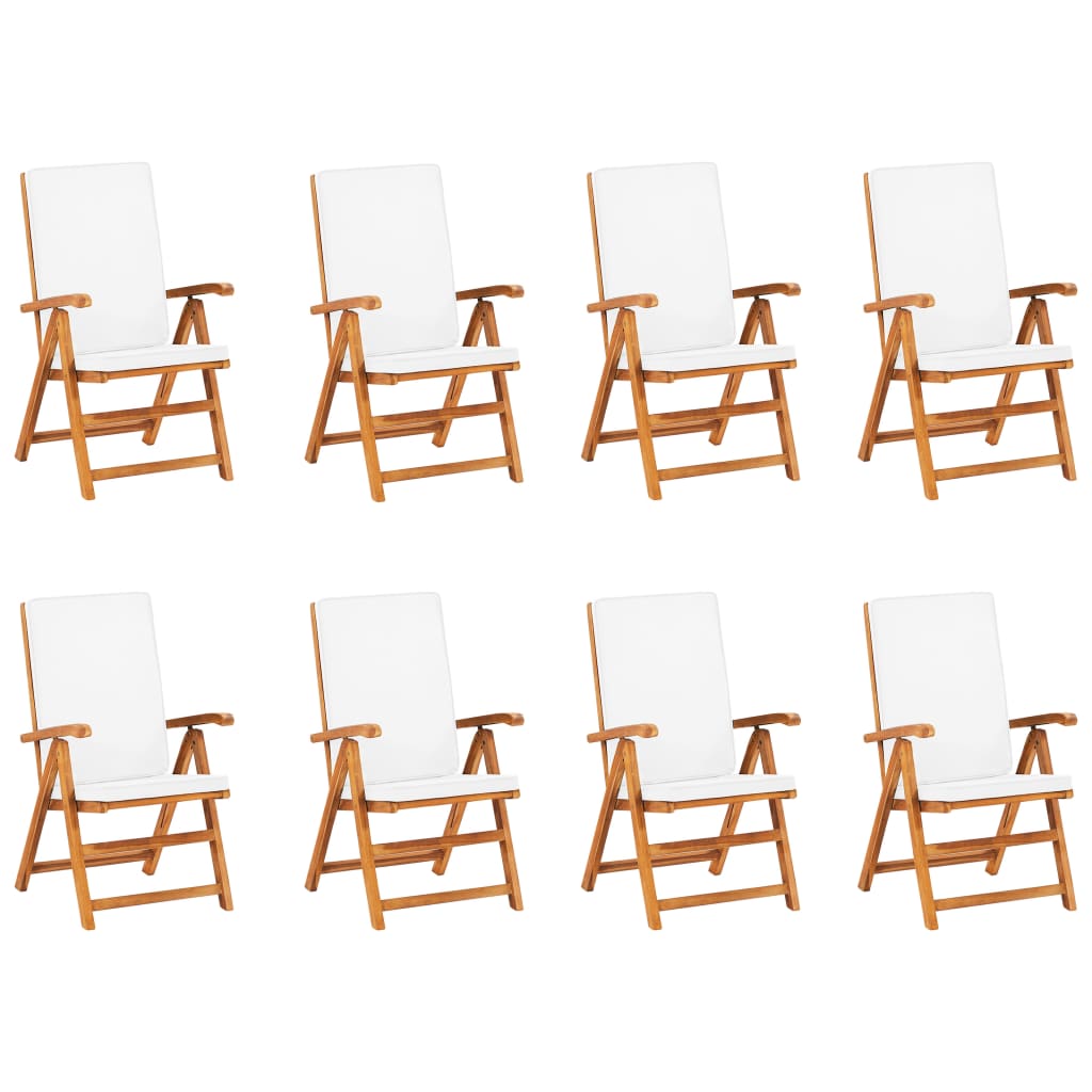 Σετ Τραπεζαρίας Κήπου 9 Τεμ. από Μασίφ Ξύλο Teak με Μαξιλάρια - PAKOBAZAAR