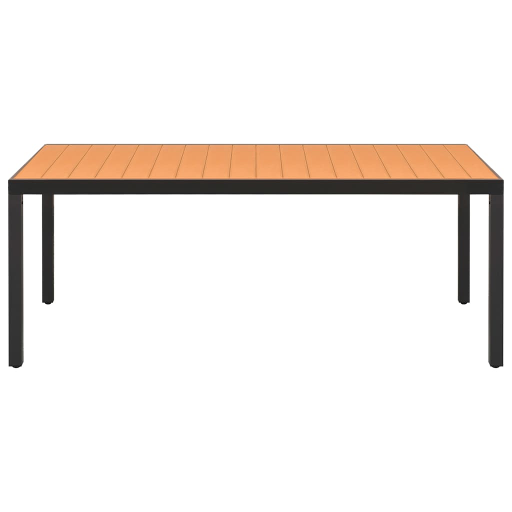 Σετ Τραπεζαρίας Κήπου 7 Τεμαχίων Μαύρο και Καφέ - PAKOBAZAAR