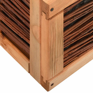 Θερμοκήπιο 120 x 80 x 45 εκ. Μασίφ Ξύλο Πεύκου και Ξύλο Ιτιάς - Pakobazaar