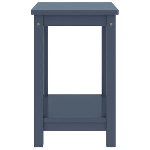 Κομοδίνα 2 τεμ. Ανοιχτό Γκρι 35x30x47 εκ. Μασίφ Ξύλο Πεύκου