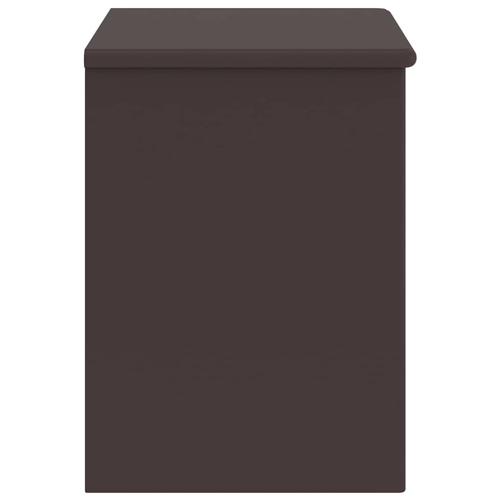 Κομοδίνο Σκούρο Καφέ 35 x 30 x 40 εκ. Μασίφ Ξύλο Πεύκου