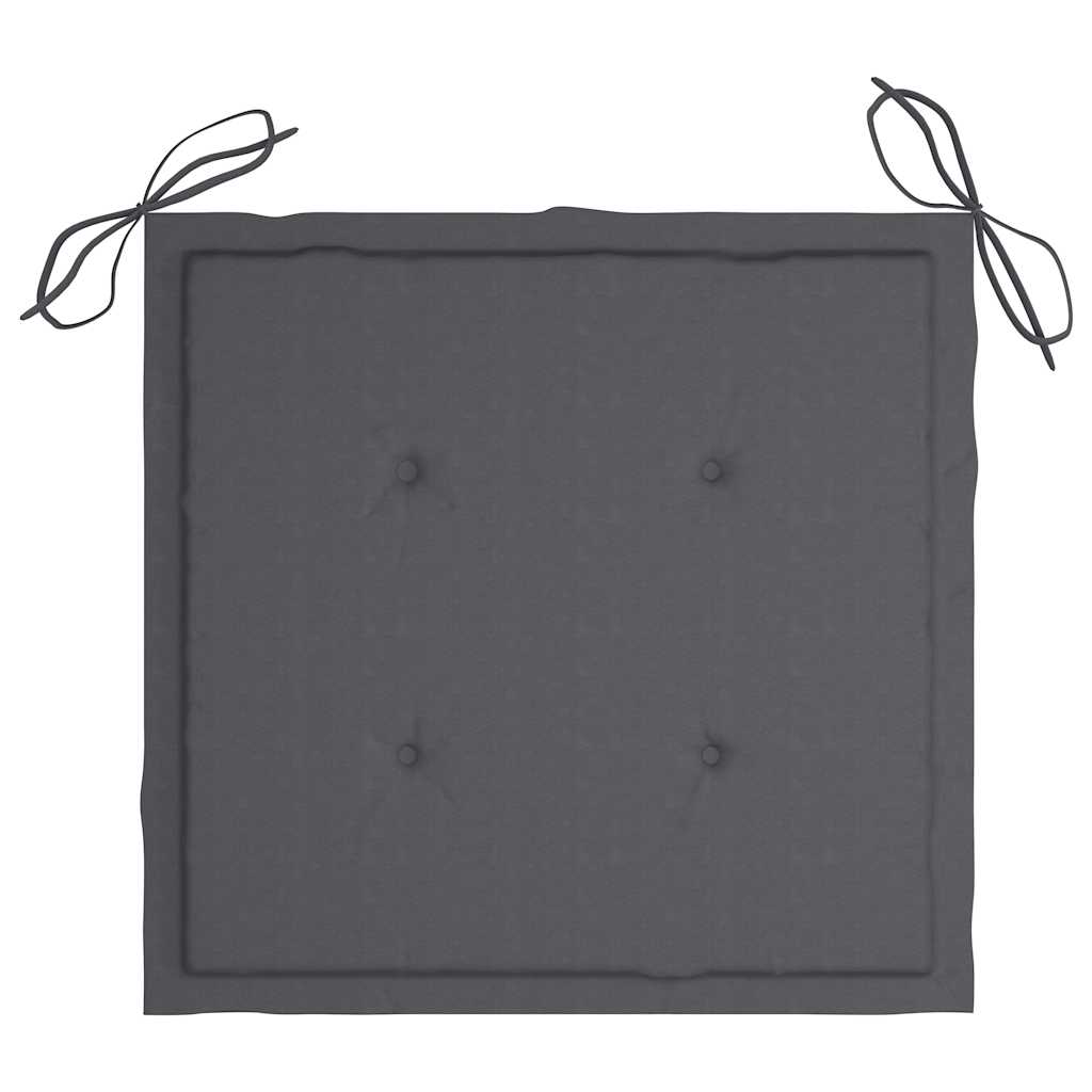 Καρέκλες Τραπεζαρίας Κήπου 3 τεμ Μασίφ Ξύλο Ακακίας & Μαξιλάρια - PAKOBAZAAR