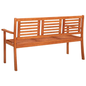 Παγκάκι Κήπου Τριθέσιο 150 εκ Μασίφ Ξύλο Ευκαλύπτου με Μαξιλάρι - Pakobazaar