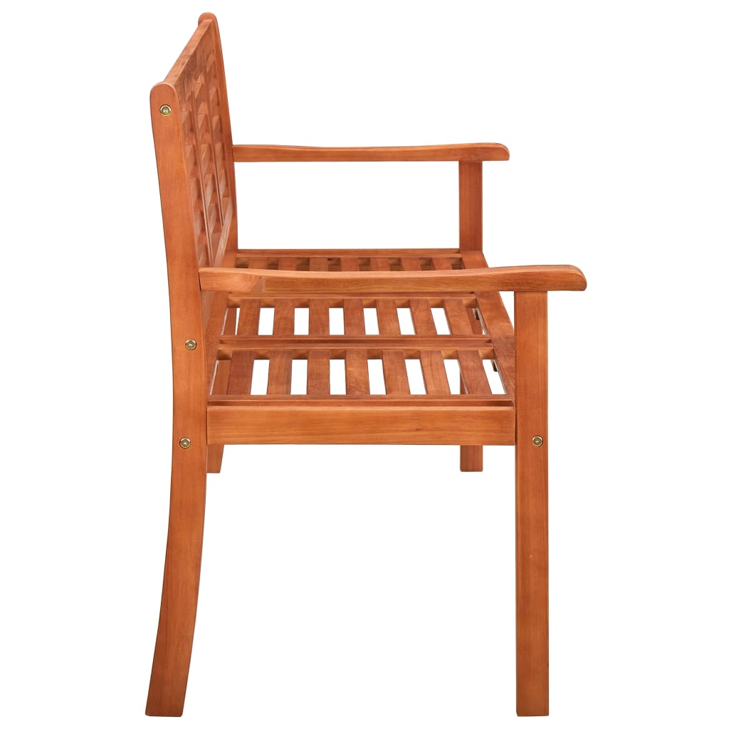 Παγκάκι Κήπου Τριθέσιο 150 εκ Μασίφ Ξύλο Ευκαλύπτου με Μαξιλάρι - PAKOBAZAAR