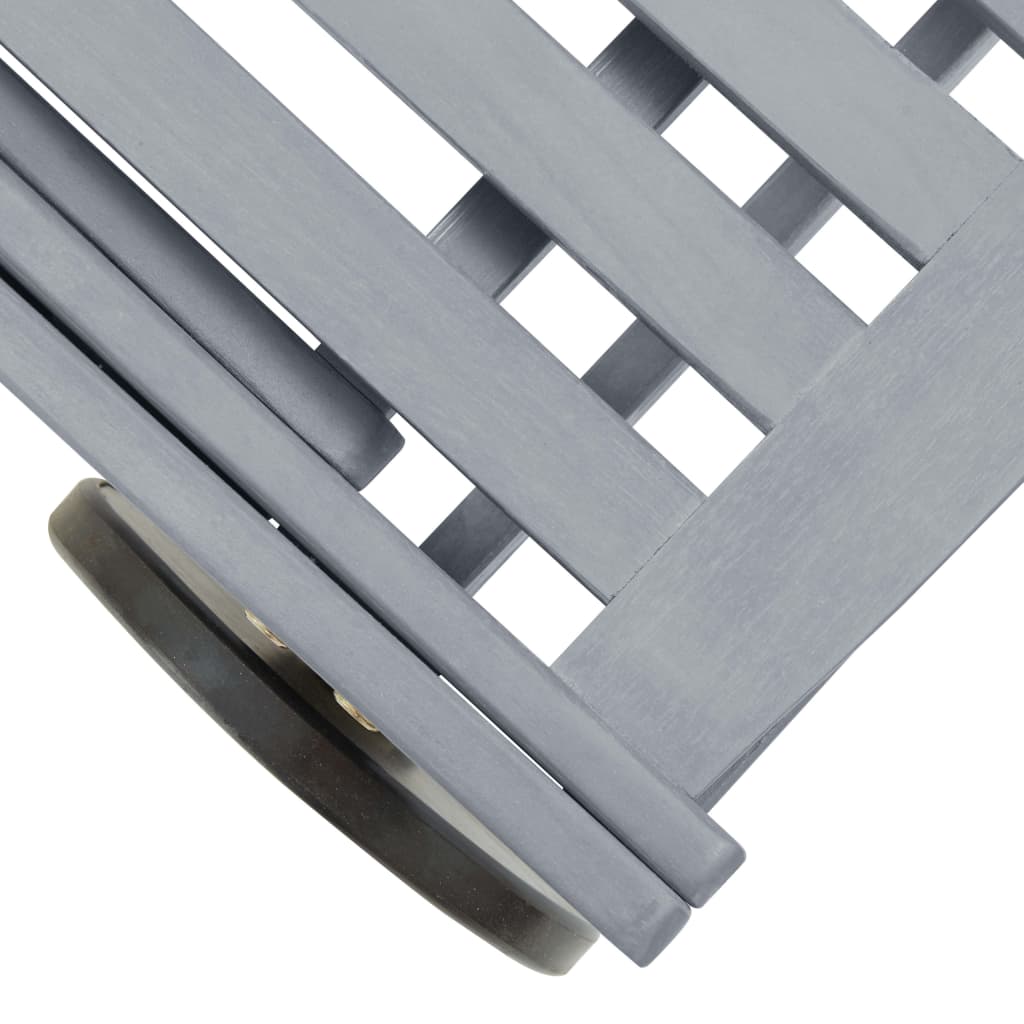 Ξαπλώστρα Κήπου από Μασίφ Ξύλο Ακακίας με Μαξιλάρι - PAKOBAZAAR