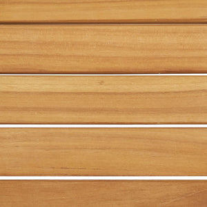 Ξαπλώστρα από Μασίφ Ξύλο Teak και Ανοξείδωτο Ατσάλι με Μαξιλάρι - Pakobazaar