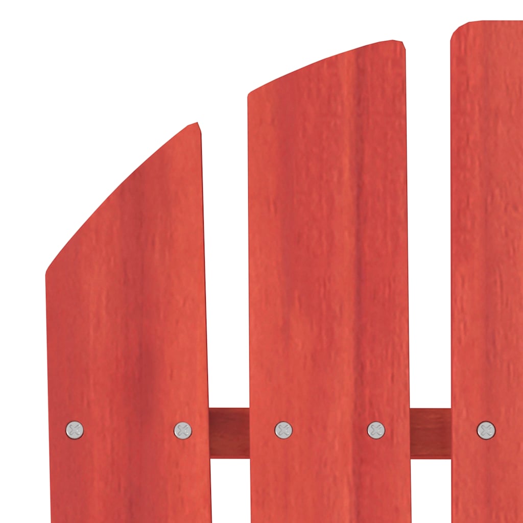 Καρέκλα Κήπου Adirondack Κόκκινη από Μασίφ Ξύλο Ελάτης