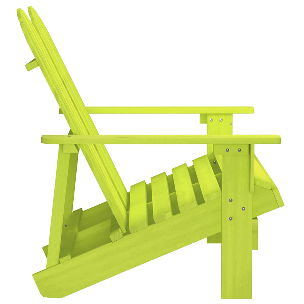 Καρέκλα Κήπου Adirondack Διθέσια Πράσινη από Μασίφ Ξύλο Ελάτης