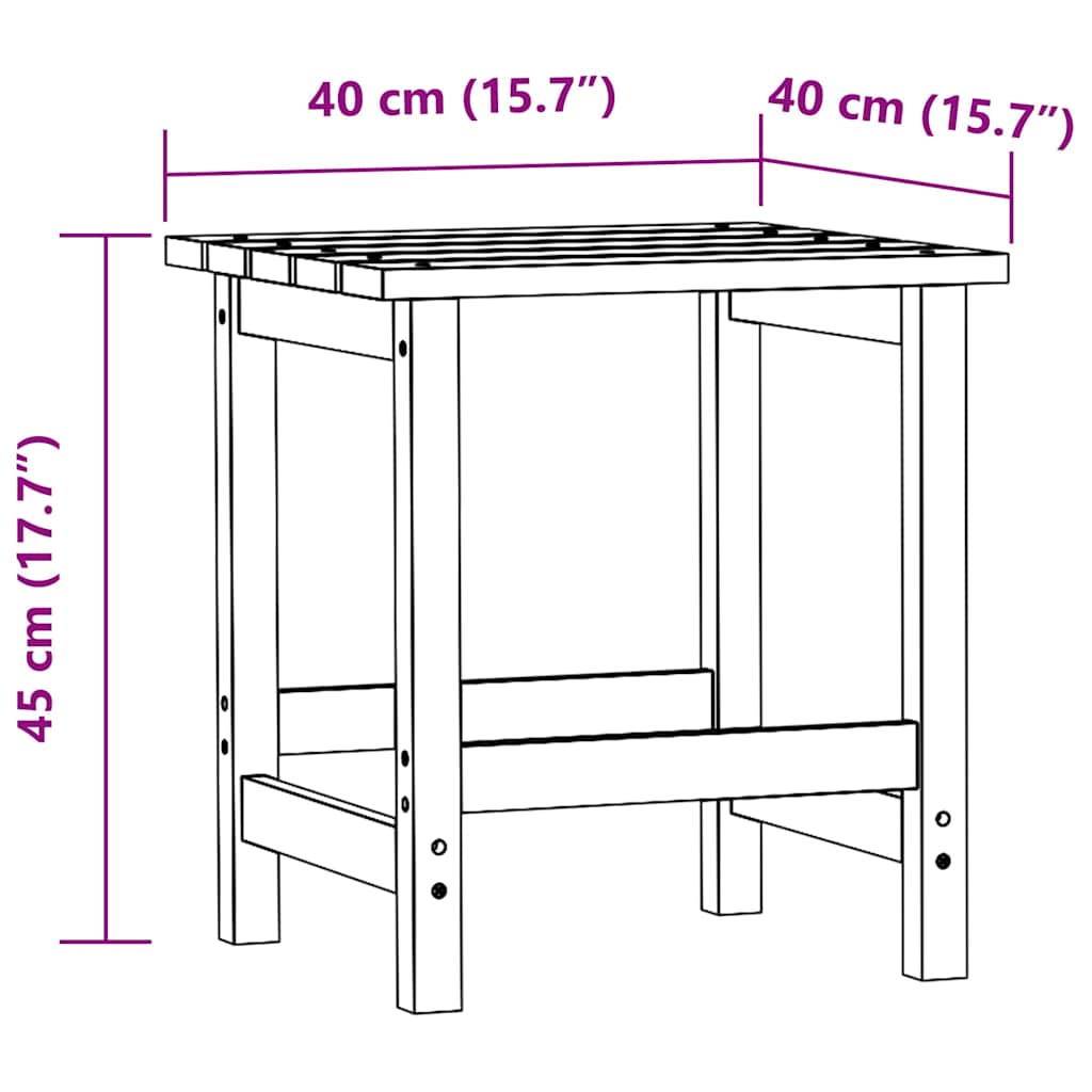 Καρέκλα Κήπου Adirondack με Τραπέζι από Μασίφ Ξύλο Ελάτης