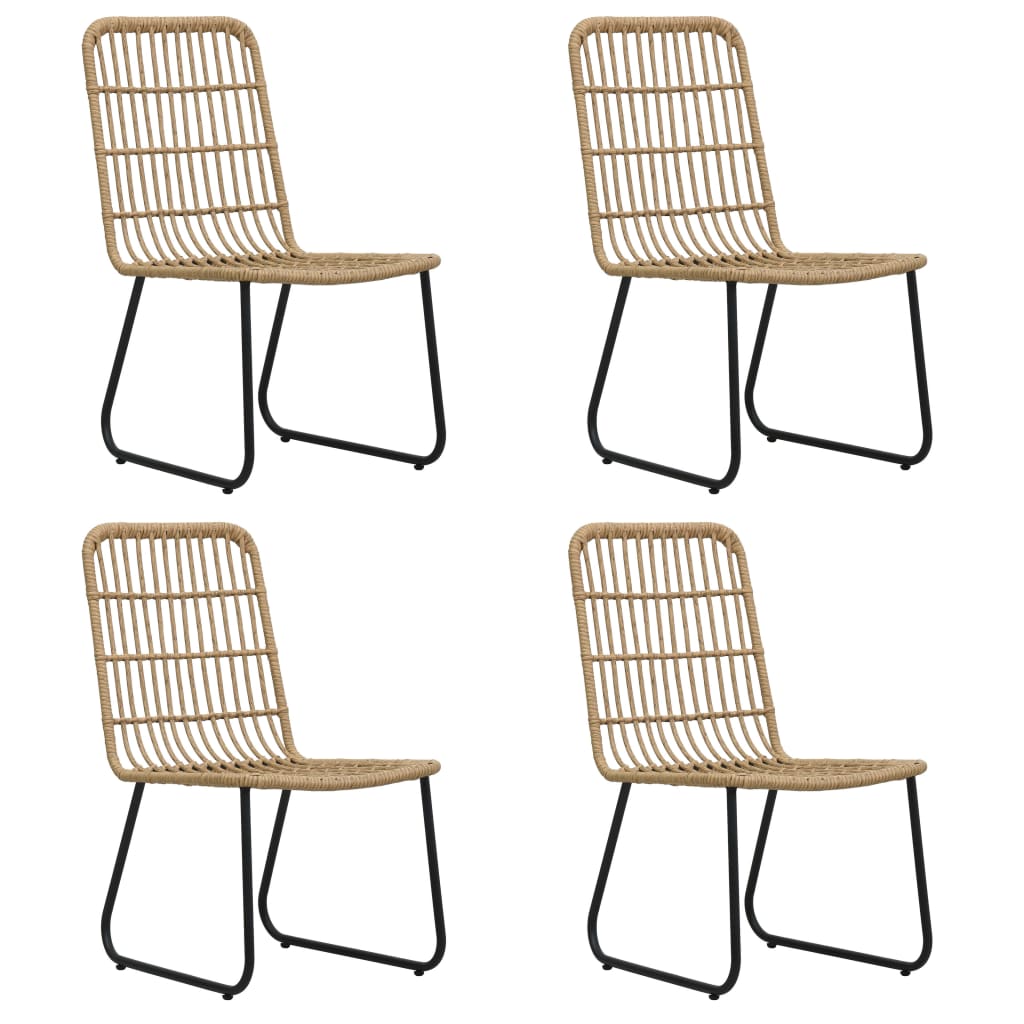 Σετ Τραπεζαρίας Εξωτερικού Χώρου 5 τεμ. από Συνθ. Ρατάν/Γυαλί - PAKOBAZAAR