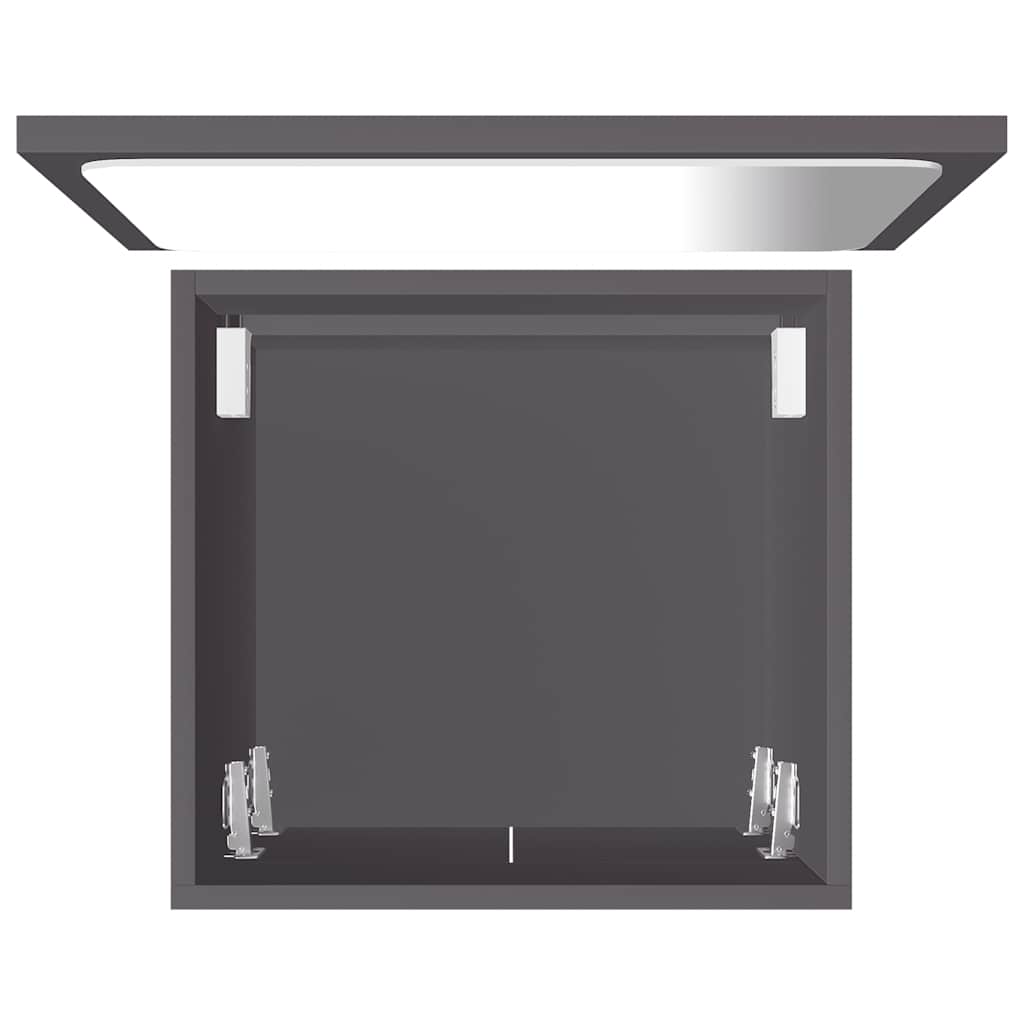 Σετ Επίπλων Μπάνιου 2 Τεμαχίων Γκρι από Μοριοσανίδα