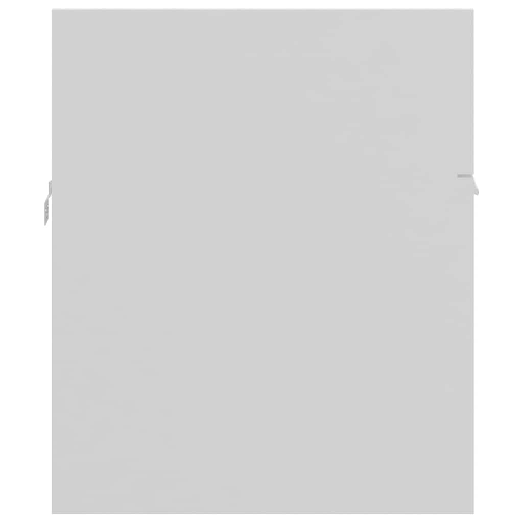 Σετ Επίπλων Μπάνιου 2 Τεμαχίων Λευκό από Επεξ. Ξύλο