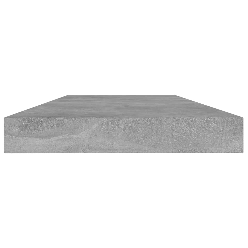 Ράφια Βιβλιοθήκης 8 τεμ. Γκρι Σκυροδ. 40x10x1,5 εκ. Μοριοσανίδα
