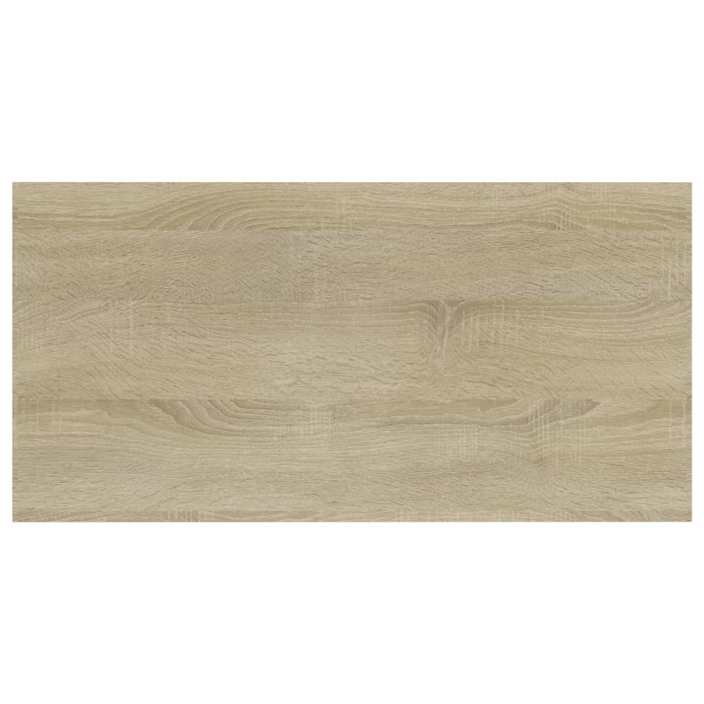 Ράφια Βιβλιοθήκης 8 τεμ. Sonoma Δρυς 40x20x1,5 εκ. Μοριοσανίδα - Pakobazaar