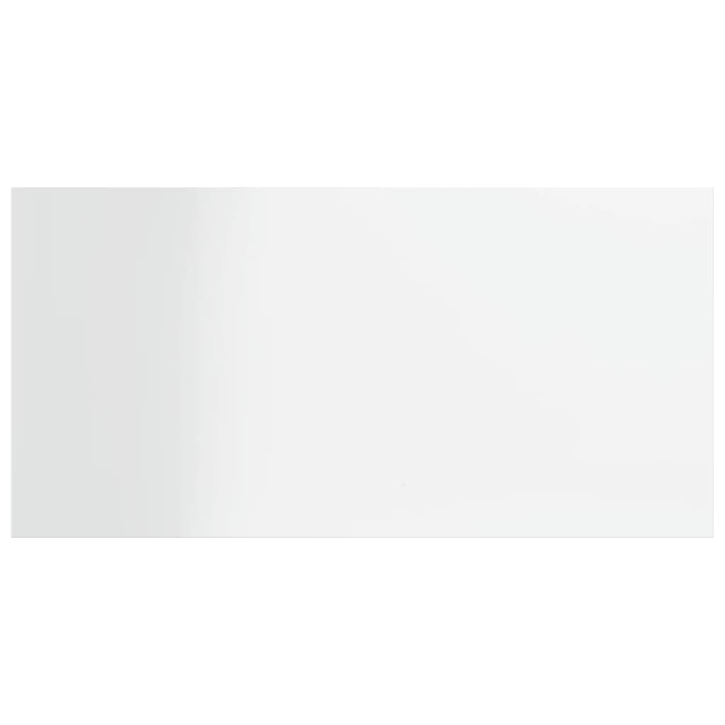 Ράφια Βιβλιοθήκης 4 τεμ. Γυαλ. Λευκό 40x20x1,5 εκ. Επεξ.Ξύλο - Pakobazaar