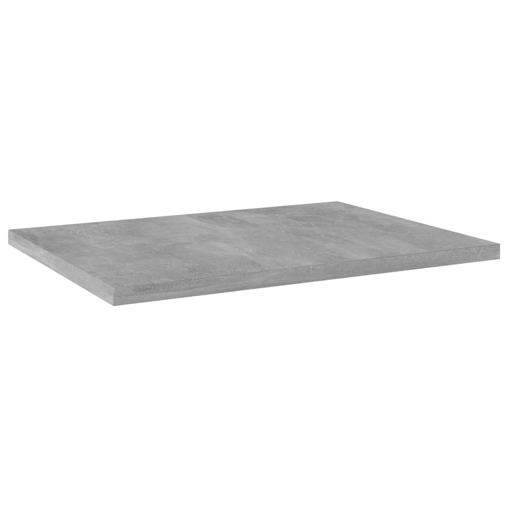 Ράφια Βιβλιοθήκης 4 τεμ. Γκρι Σκυροδ. 40x30x1,5 εκ. Επεξ.Ξύλο - Pakobazaar