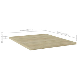 Ράφια Βιβλιοθήκης 4 τεμ. Sonoma Δρυς 40x50x1,5 εκ. Μοριοσανίδα