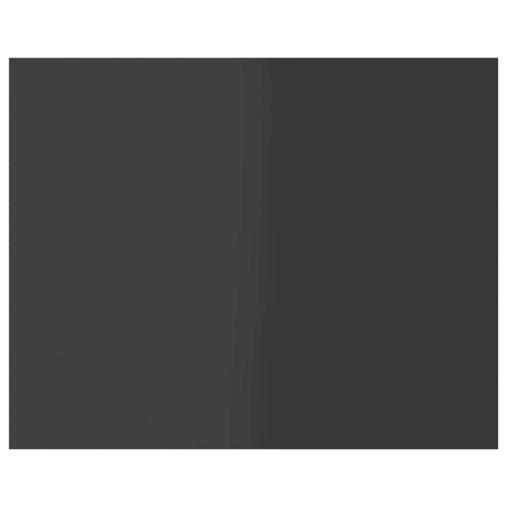 Ράφια Βιβλιοθήκης 4 τεμ. Γυαλ. Γκρι 40x50x1,5 εκ. Μοριοσανίδα