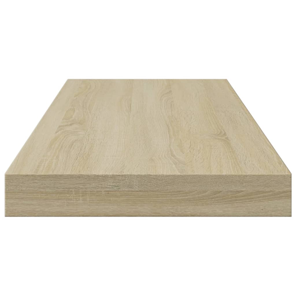 Ράφια Βιβλιοθήκης 8 τεμ. Sonoma Δρυς 60x10x1,5 εκ. Μοριοσανίδα - Pakobazaar