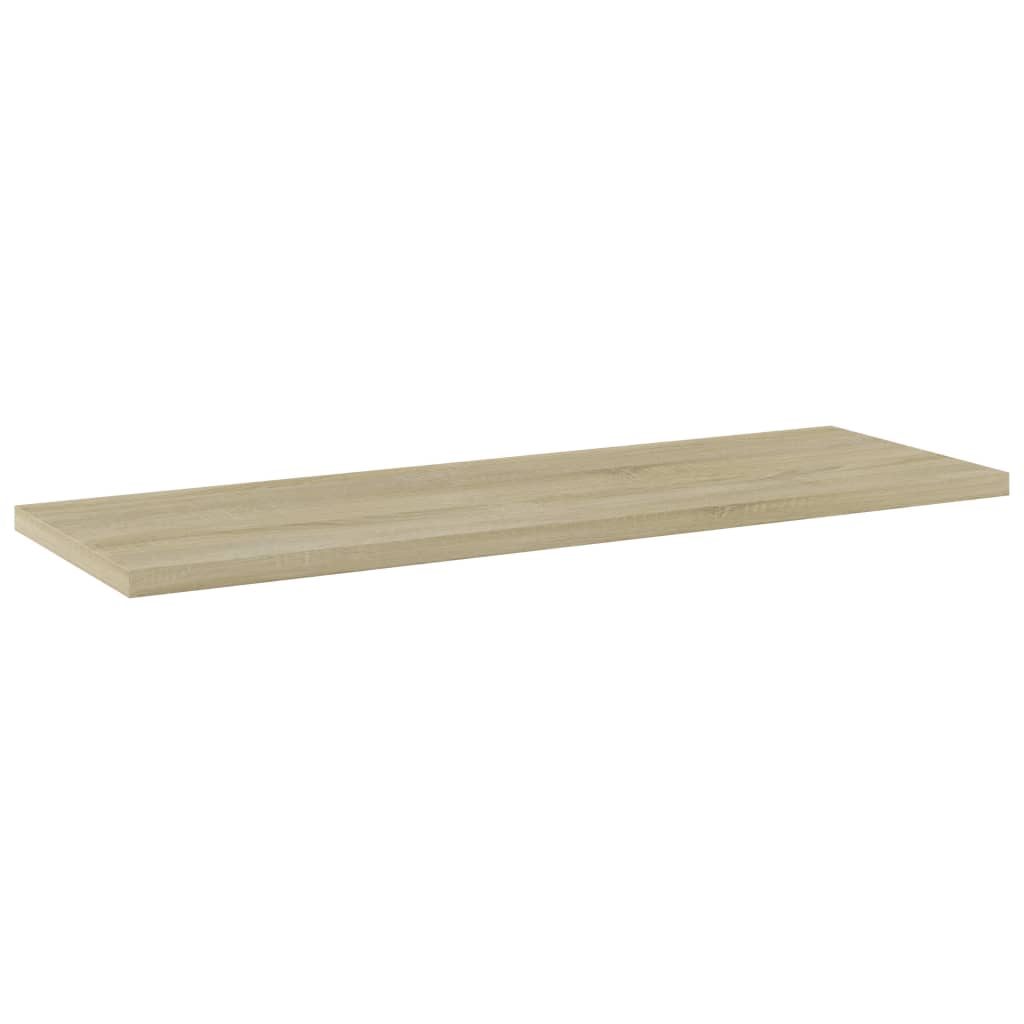 Ράφια Βιβλιοθήκης 8 τεμ. Sonoma Δρυς 60x20x1,5 εκ. Μοριοσανίδα - Pakobazaar