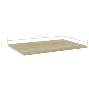 Ράφια Βιβλιοθήκης 8 τεμ. Sonoma Δρυς 60x40x1,5 εκ. Μοριοσανίδα - Pakobazaar