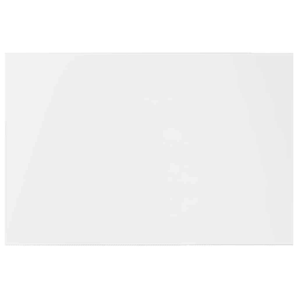 Ράφια Βιβλιοθήκης 4 τεμ. Γυαλ. Λευκό 60x40x1,5 εκ. Επεξ. Ξύλο