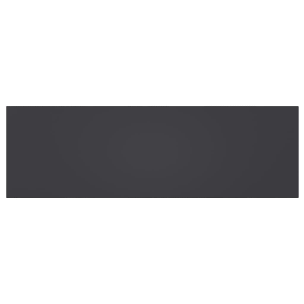 Ράφια Βιβλιοθήκης 8 τεμ. Γκρι 80x20x1,5 εκ. από Μοριοσανίδα