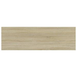 Ράφια Βιβλιοθήκης 4 τεμ. Sonoma Δρυς 80x20x1,5 εκ. Μοριοσανίδα - Pakobazaar
