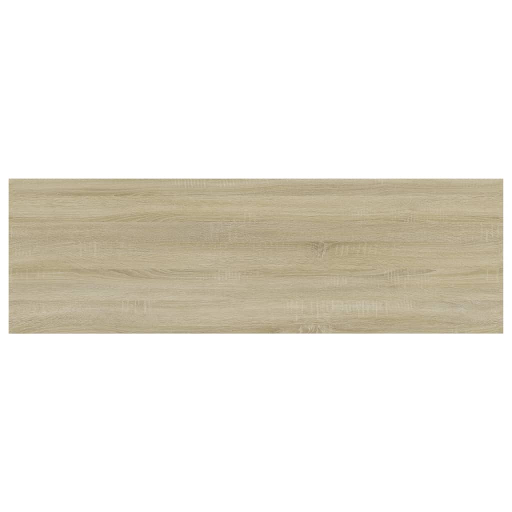 Ράφια Βιβλιοθήκης 8 τεμ. Sonoma Δρυς 80x20x1,5 εκ. Μοριοσανίδα