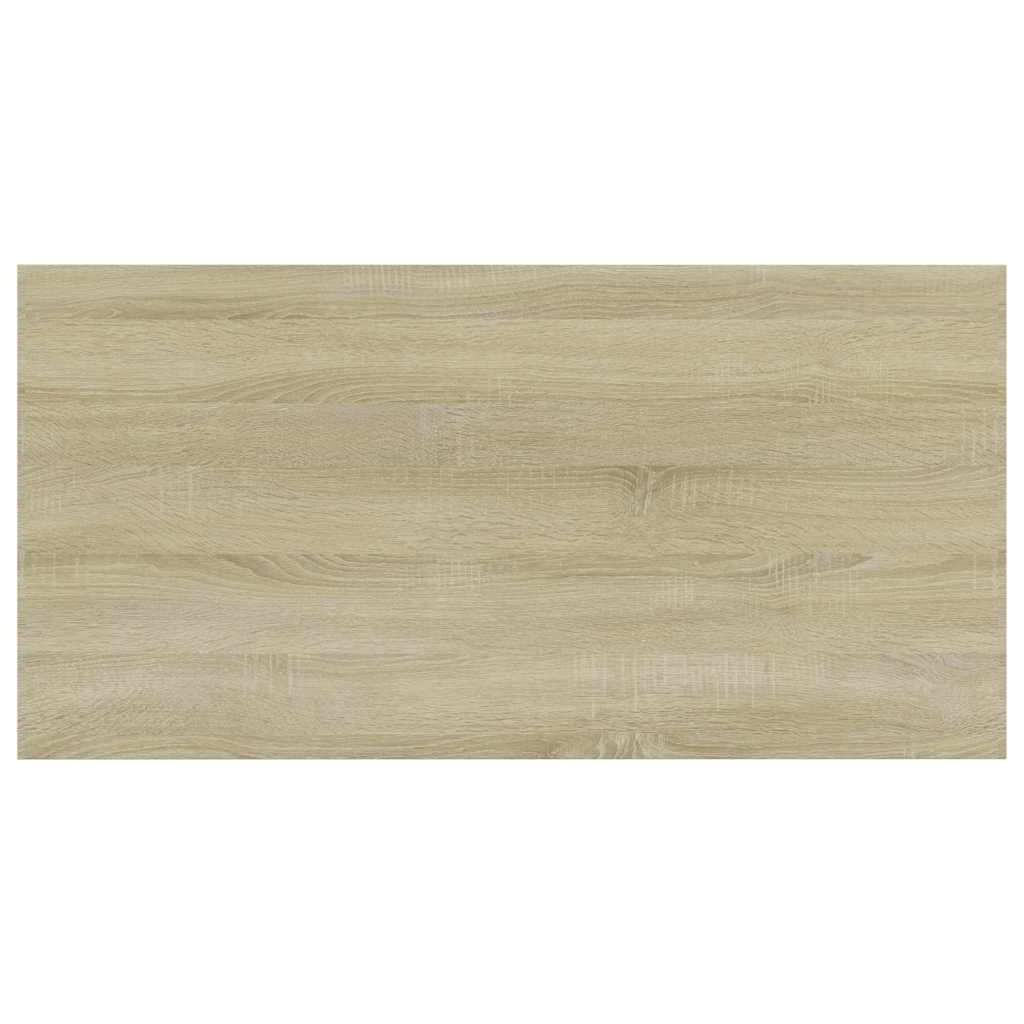 Ράφια Βιβλιοθήκης 4 τεμ. Sonoma Δρυς 80x30x1,5 εκ. Μοριοσανίδα - Pakobazaar