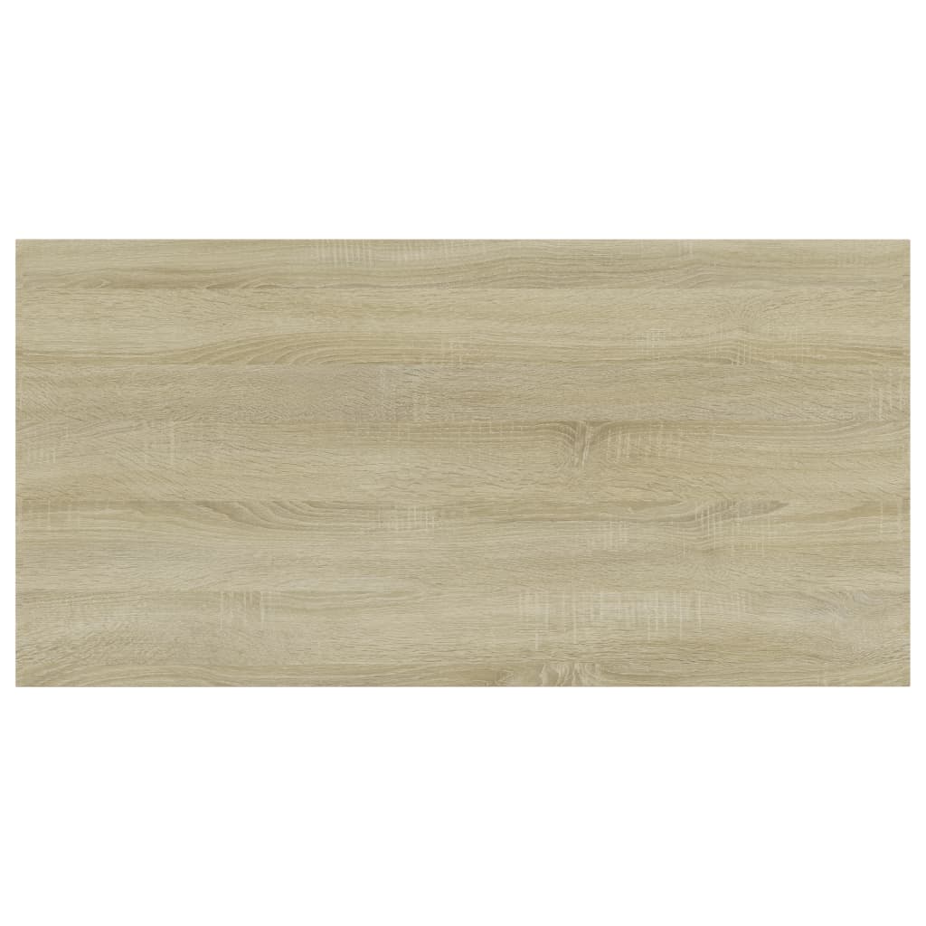 Ράφια Βιβλιοθήκης 8 τεμ. Sonoma Δρυς 80x40x1,5 εκ. Μοριοσανίδα