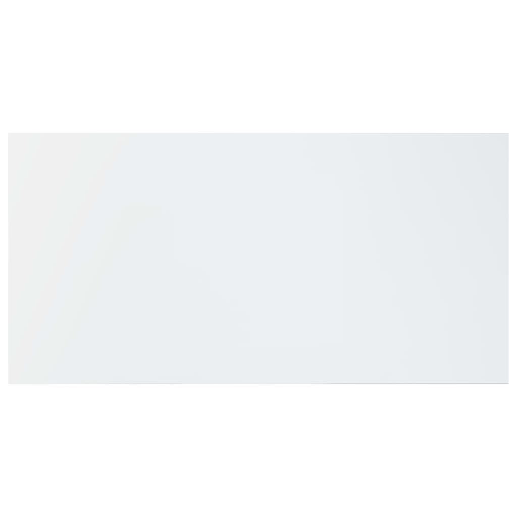 Ράφια Βιβλιοθήκης 8 τεμ. Γυαλ. Λευκό 80x40x1,5 εκ. Μοριοσανίδα