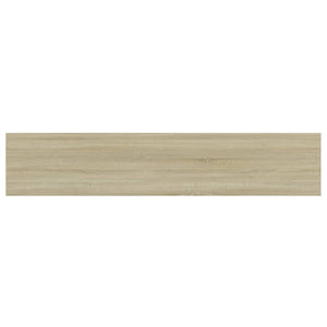 Ράφια Βιβλιοθήκης 4 τεμ. Sonoma Δρυς 100x20x1,5 εκ. Μοριοσανίδα - Pakobazaar