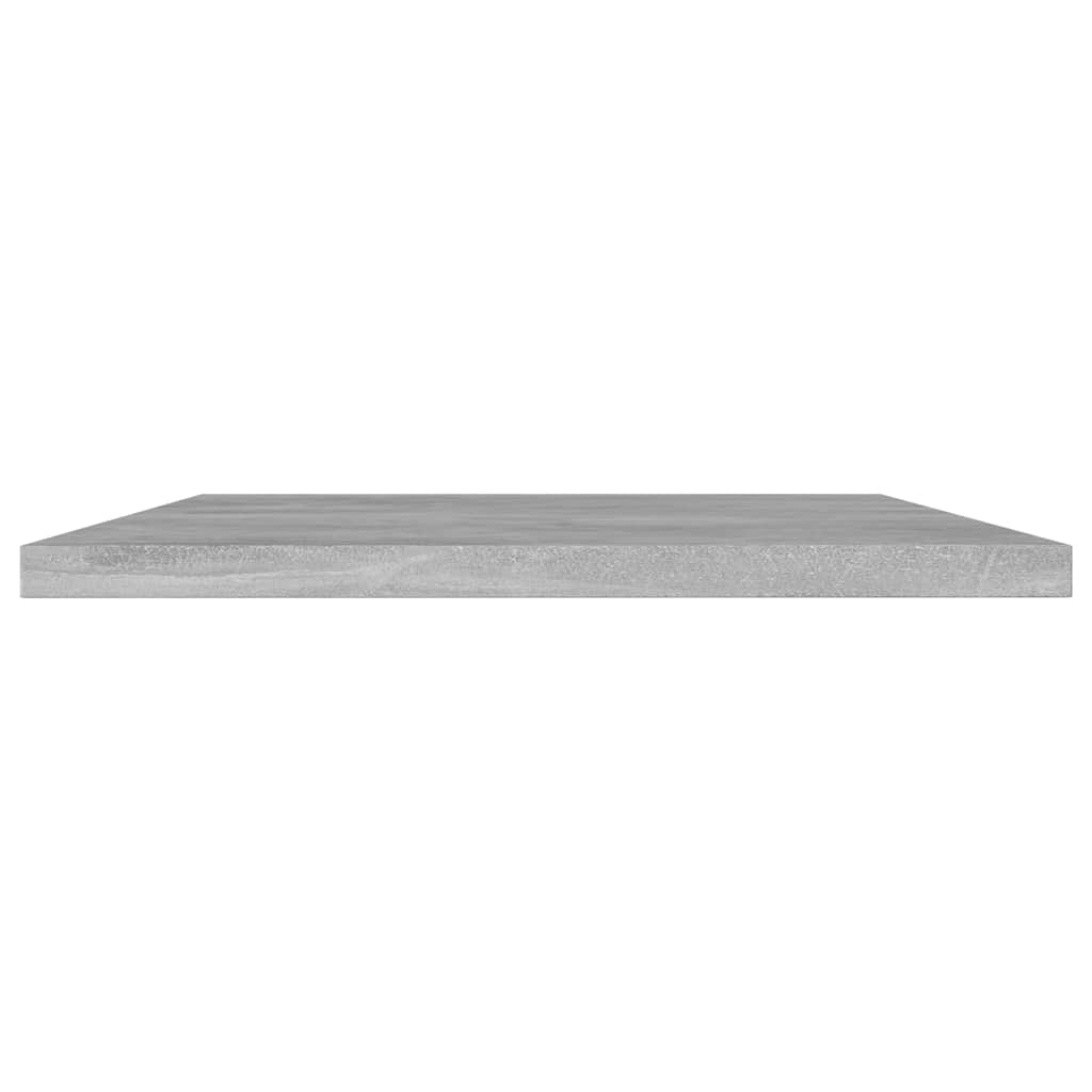 Ράφια Βιβλιοθήκης 4 τεμ Γκρι Σκυροδ. 100x30x1,5 εκ. Επεξ. Ξύλο