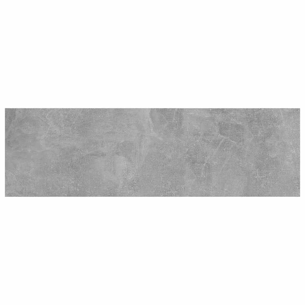Ράφια Βιβλιοθήκης 4 τεμ Γκρι Σκυροδ. 100x30x1,5 εκ. Επεξ. Ξύλο
