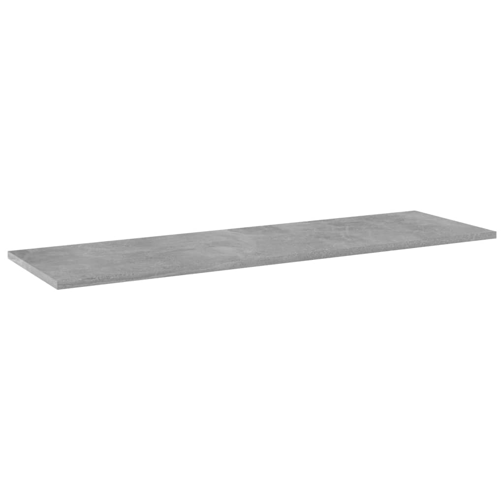 Ράφια Βιβλιοθήκης 8 τεμ Γκρι Σκυροδ. 100x30x1,5 εκ. Μοριοσανίδα