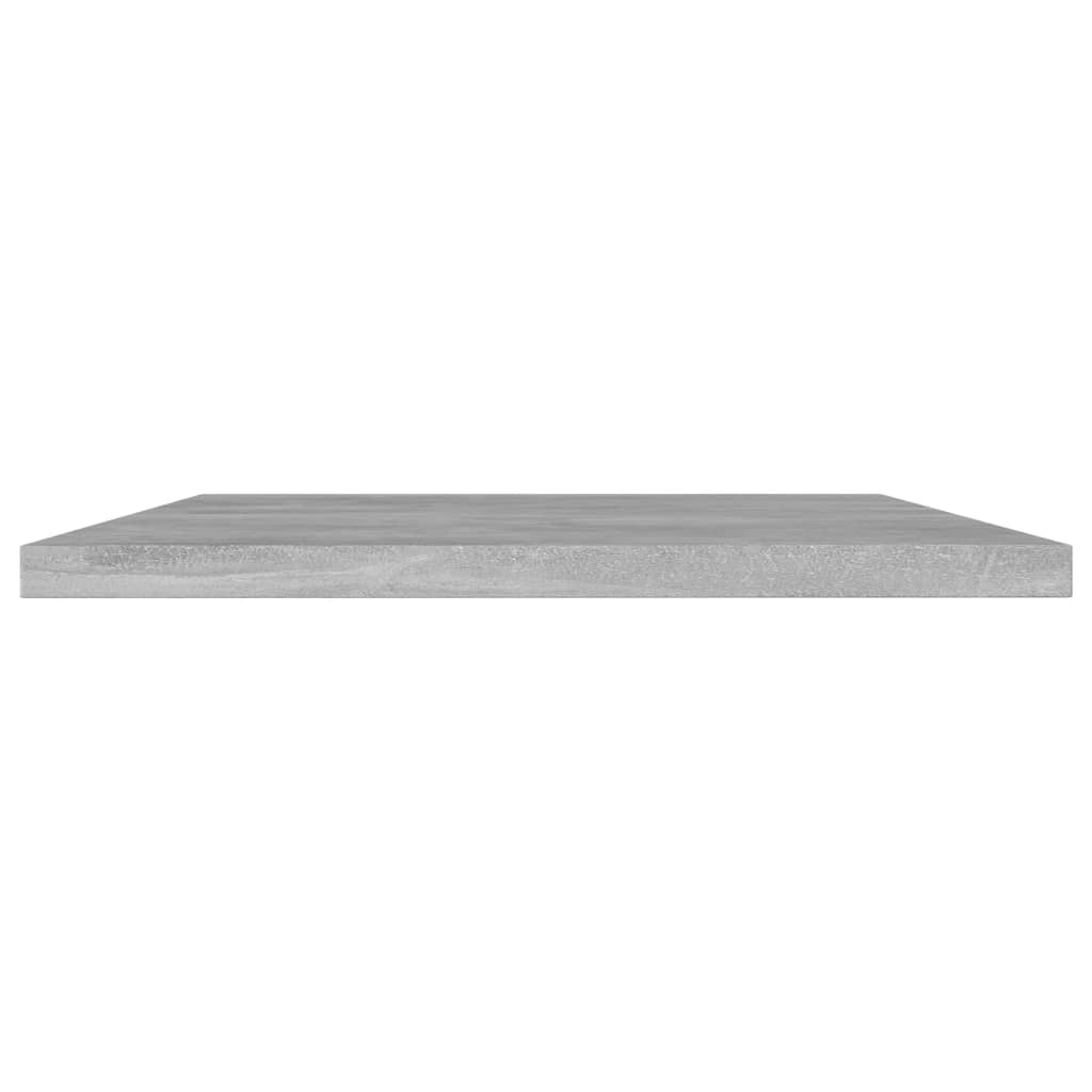 Ράφια Βιβλιοθήκης 8 τεμ Γκρι Σκυροδ. 100x30x1,5 εκ. Μοριοσανίδα