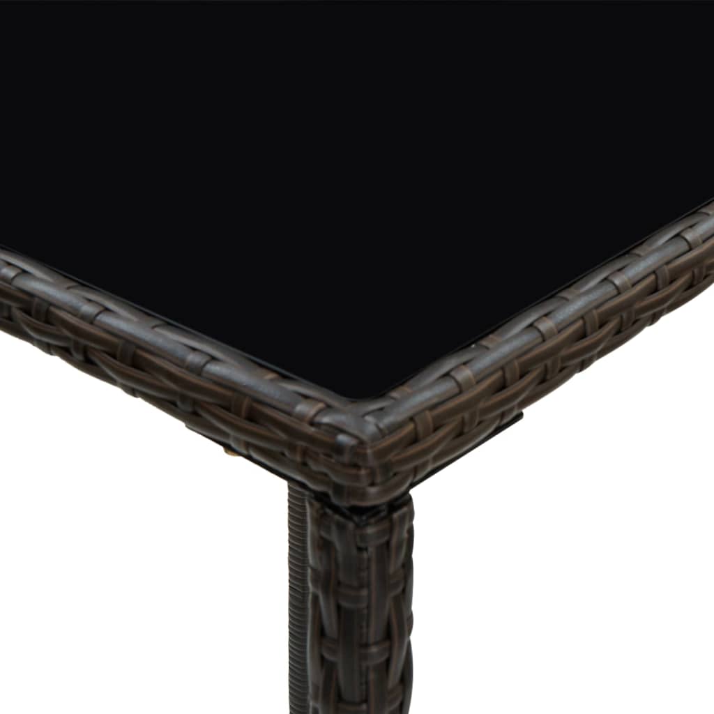 Σετ Επίπλων Μπαρ Κήπου 3 τεμ. Καφέ Συνθετικό Ρατάν με Μαξιλάρια - PAKOBAZAAR