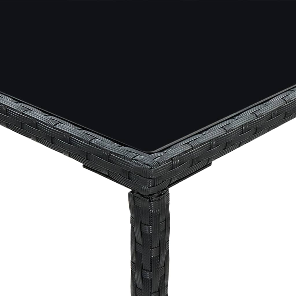 Σετ Επίπλων Μπαρ Κήπου 5 τεμ. Μαύρο Συνθετ. Ρατάν με Μαξιλάρια - PAKOBAZAAR