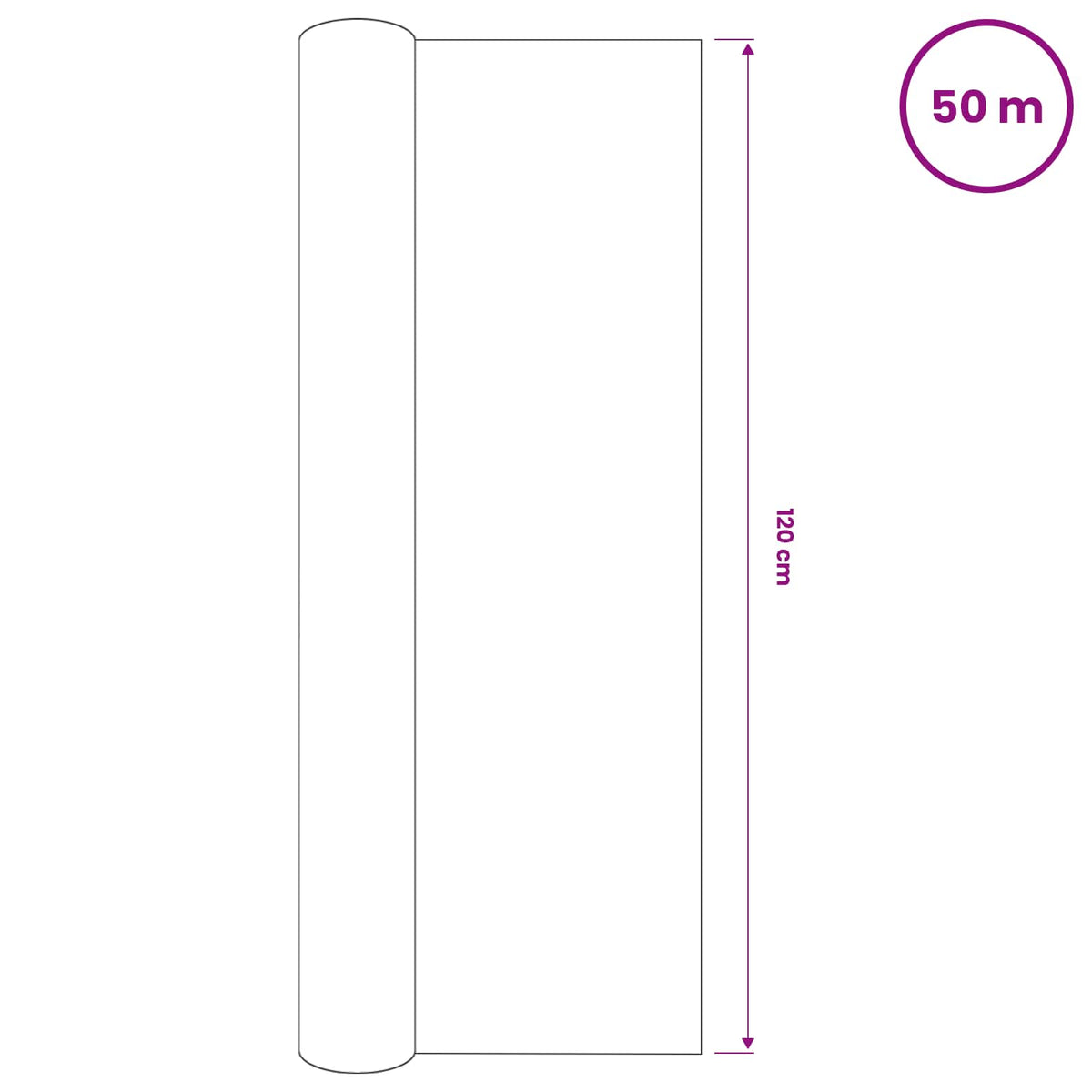 Δίχτυ Σκίασης Ανθρακί 1,2 x 50 μ. από HDPE 75 γρ./μ²